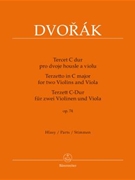 Terzetto in C Major Opus 74 by Dvorak Antonin for 2Violin 1Vla