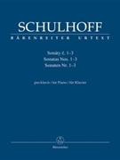 Sonatas #1-3 by Schulhoff Erwin - Kube Michael - for Piano