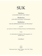 Meditation on the Old Czech Hymn "St Wenceslas" for String Orchestra op. 35a by Suk Josef for double bas