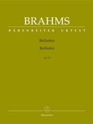 Ballades Opus 10 by Brahms Johannes for Piano