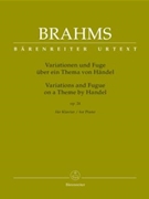 Variations and Fugue on a Theme by Handel by Brahms Johannes - Kohn Christian - for Piano