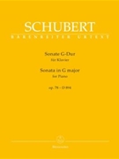 Sonata in G Major Opus 78 D894 by Schubert Franz - Litschauer Walburga - for Piano
