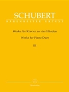 Works For Piano Duet III by Schubert for 1 Piano 4 Hands