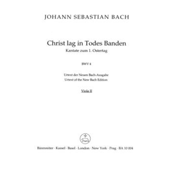 Christ lay by death enshrouded BWV 4 -Cantata for Easter Sunday- (Christ lay in grim death's prison) by Bach Johann Sebastian for