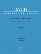 Christ lay by death enshrouded BWV 4 -Cantata for Easter Sunday- (Christ lay in grim death's prison) by Bach Johann Sebastian - Barthel Ernst R - for SSolo/ASol