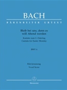 Bleib bei uns denn es will Abend werden BWV 6 -Cantata for Easter Monday- by Bach Johann Sebastian - Ruf Hugo - for SSolo/ASol