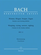 Weeping crying sorrow sighing BWV 12 -Cantata for the Sunday Jubilate- by Bach Johann Sebastian - Focke Martin - for ASolo/TSol