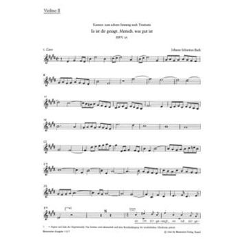 Es ist dir Gesagt Mensch was gut ist BWV 45 -Cantata for the 8th Sunday after Trinity- by Bach Johann Sebastian for