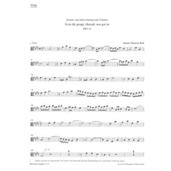 Es ist dir Gesagt Mensch was gut ist BWV 45 -Cantata for the 8th Sunday after Trinity- by Bach Johann Sebastian for