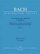 Cantata #045 by Bach Johann Sebastian - Stockmeier Wolfgang - for SATB