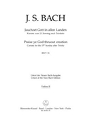 Praise ye God thruout creation BWV 51 -Cantata for the 15th Sunday after Trinity- by Bach Johann Sebastian for