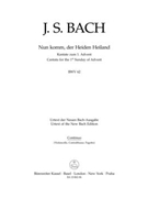 Nun komm der Heiden Heiland BWV 62 -Cantata for the First Sunday of Advent- by Bach Johann Sebastian for