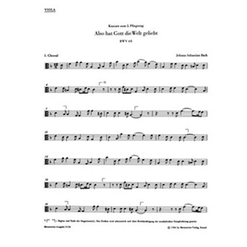 Also hat Gott die Welt geliebt BWV 68 -Cantata for Whit Monday- by Bach Johann Sebastian for