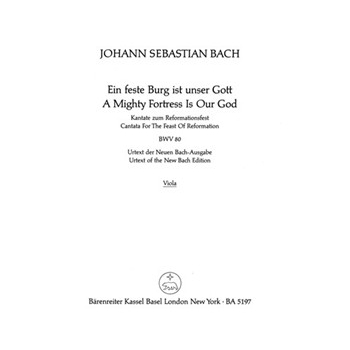 A Mighty Fortress is Our God BWV 80 -Cantata for the Feast of Reformation- by Bach Johann Sebastian for