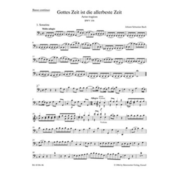 Mighty God His time is ever best BWV 106 "Actus tragicus" by Bach Johann Sebastian for