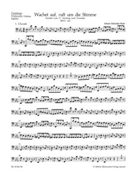 Wake ye maids! hark strikes the hour BWV 140 -Cantata for the 27th sunday after Trinity- by Bach Johann Sebastian for