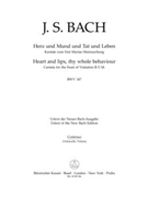 Heart and lips thy whole behaviour BWV 147 -Cantata for the Feast of Visitation B. V. M.- by Bach Johann Sebastian for