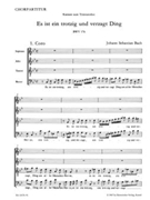 Es ist ein trotzig und verzagt Ding BWV 176 -Cantata for Trinity Sunday- by Bach Johann Sebastian for SSolo/ASol