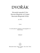 Slavonic Rhapsody Nr. 1 D major op. 45 by Dvorak Antonin for