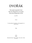 Slavonic Rhapsody Nr. 1 D major op. 45 by Dvorak Antonin for