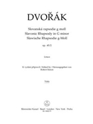 Slavonic Rhapsody G minor op. 45/2 by Dvorak Antonin for