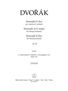 Serenade for String Orchestra E major op. 22 by Dvorak Antonin for