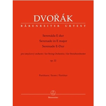 Serenade for String Orchestra E major op. 22 by Dvorak Antonin for Full Score