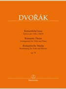 Romantic Pieces Op. 75 by Dvorak Antonin - Kalinowska / Kalinow - for Viola