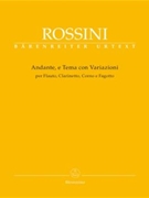 Andante E Tema Con Variazioni by Rossini Gioachino - Gossett Philip - for Woodwind Quartet