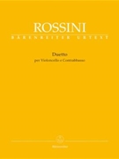 Duetto Per Violoncello E Contrabbasso by Rossini Gioachino - Gossett Philip - for Str Duet