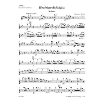 Il barbiere di Siviglia (Der Barbier von Sevilla). Sinfonia (Ouverture) by Rossini Gioachino for