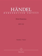Dixit Dominus HWV 232 (Psalm 109) by Handel George Frideric for 2SSolo/ASo