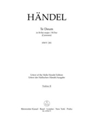 Te Deum B-Dur HWV 281 (Cannons) by Handel George Frideric for