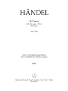 Te Deum B-Dur HWV 281 (Cannons) by Handel George Frideric for