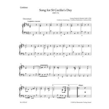 Song for St Cecilia´s Day HWV 76