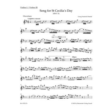 Song for St Cecilia´s Day HWV 76