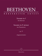 Sonata in F Minor Opus 57 by Beethoven Ludwig van for Piano