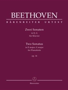Two Sonatas in E Major Opus 14 by Beethoven Ludwig van for Piano