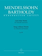 Song without Words Opus 109 by Mendelssohn Felix - Todd Larry - for Cello