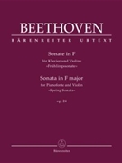 Sonata for Pianoforte and Violin in F major op. 24 "Spring Sonata" by Beethoven Ludwig van - Brown Clive - for Violin and Piano