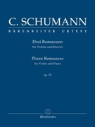 Three romances for violin and piano op.22