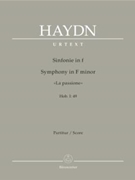 Symphony F minor Hob. I:49 "La passione" by Haydn Joseph for 2Ob/bassoo
