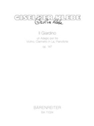 Il Giardino op. 147 -un Adagio per tre Violino Clarinetto in La Pianoforte- by Klebe Giselher for V/Clarinet