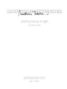 whirling tissue of light for Piano solo (2013) by Pintscher Matthias for Piano