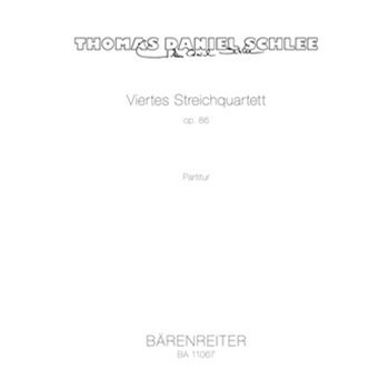 Viertes Streichquartett op. 86 (2014-2015) by Schlee Thomas Daniel for V1V2VaVc