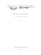 Spazio Immergente I fur Sopran und Posaune (2015) by Furrer Beat for SSolo/Trom