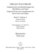 organ plus brass Volume I (Original works and arrangements for brass choir and organ) by for wind instr
