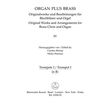organ plus brass Band IV: Cathedral Sounds (Arrangements for brass choir and organ) by Stanford Sir Charles Villiers - Klomp Carsten - for