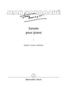 Sonate pour piano (1950-1952) (Volume I and II) by Barraque Jean for Piano