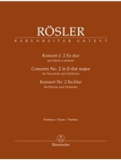 Konzert fur Klavier und Orchester Nr. 2 Es-Dur by Rosler Johann Joseph for PianoFlute2